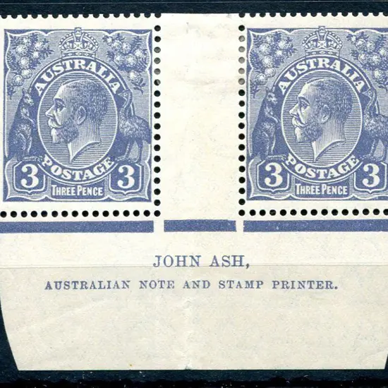 1926-30 Small Multiple Watermark Perf. 3d blue, ...