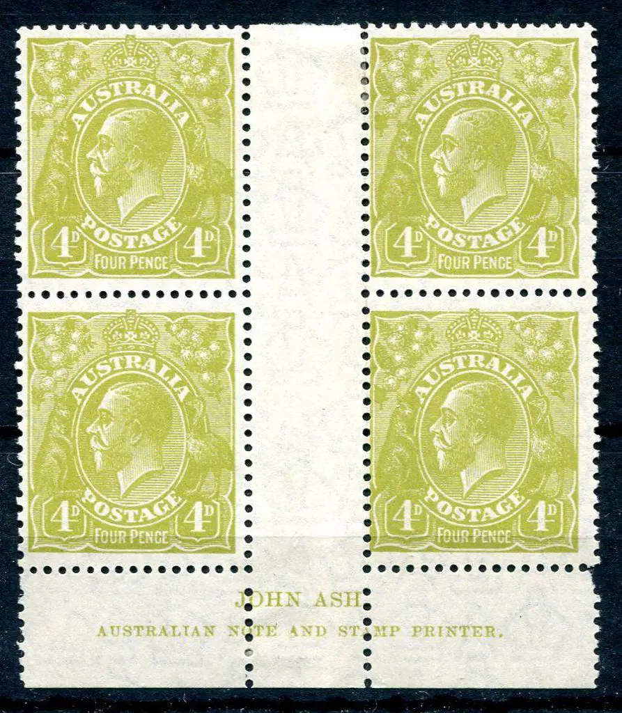1926-30 Small Multiple Watermark Perf. 4d ... Image 1++