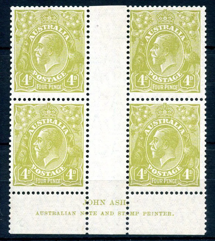 1926-30 Small Multiple Watermark Perf. 4d ... Image 1++