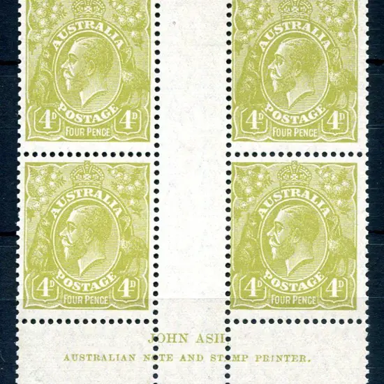 1926-30 Small Multiple Watermark Perf. 4d ...