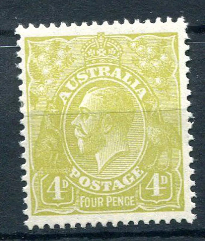 1926-30 Small Multiple Watermark Perf. 4d olive ... Image 1++