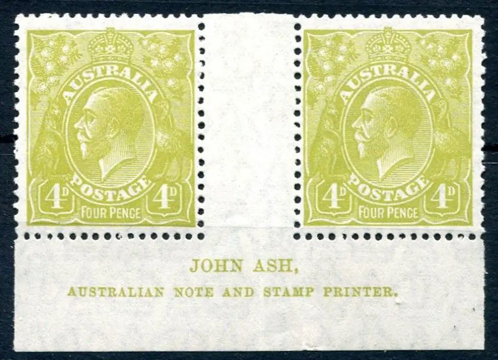 1926-30 Small Multiple Watermark Perf. 4d olive, ... Image 1++
