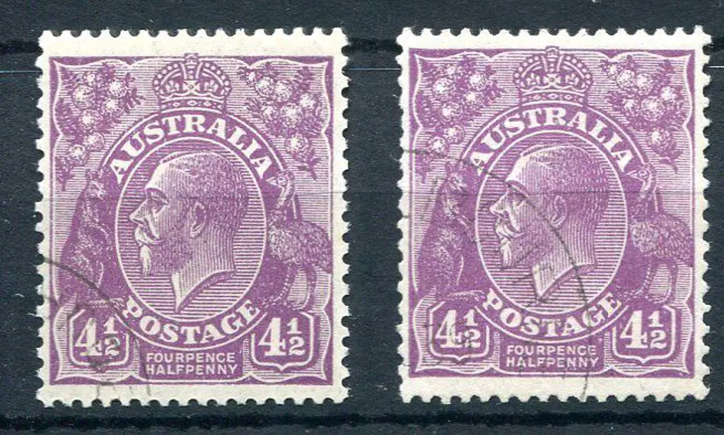 1926-30 Small Multiple Watermark Perf. 4½ d ... Image 1++
