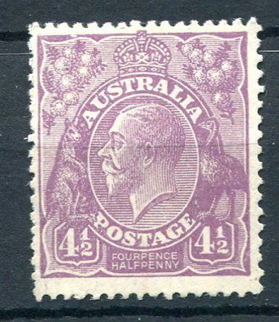 1926-30 Small Multiple Watermark Perf. 4½d dull ... Image 1++