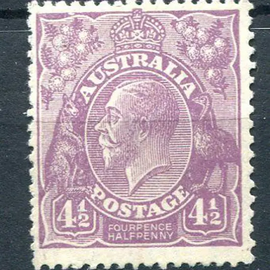 1926-30 Small Multiple Watermark Perf. 4½d dull ...