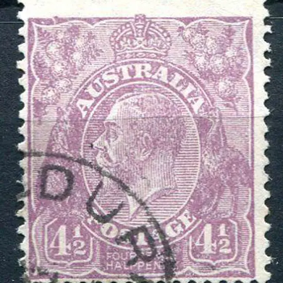 1926-30 Small Multiple Watermark Perf. 4½d pale ...