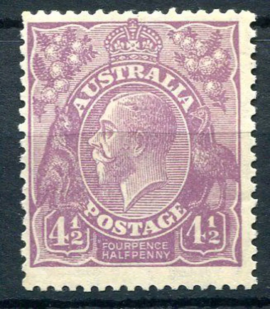 1926-30 Small Multiple Watermark Perf. 4½d red ... Image 1++