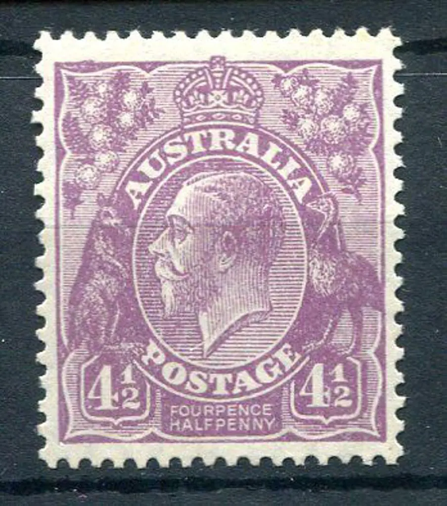 1926-30 Small Multiple Watermark Perf. 4½d violet ... Image 1++