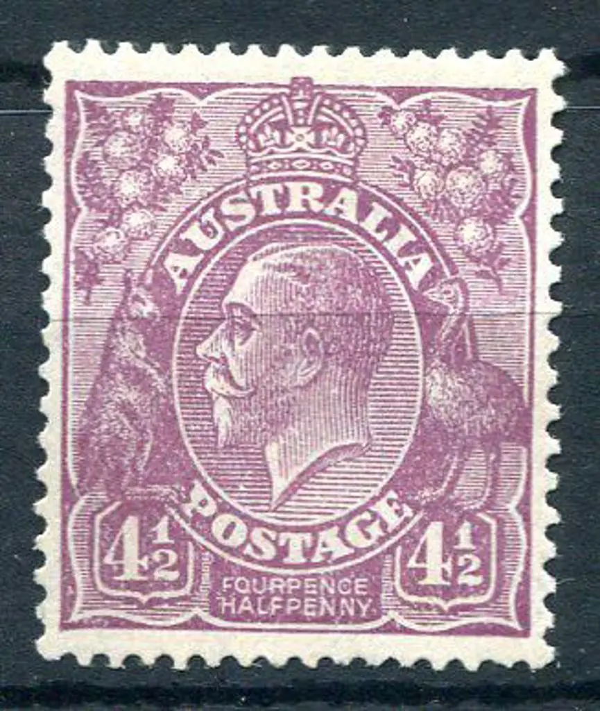 1926-30 Small Multiple Watermark Perf. 4½d violet ... Image 1++