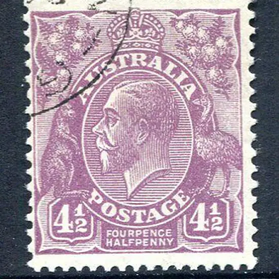 1926-30 Small Multiple Watermark Perf. 4½d violet, ...