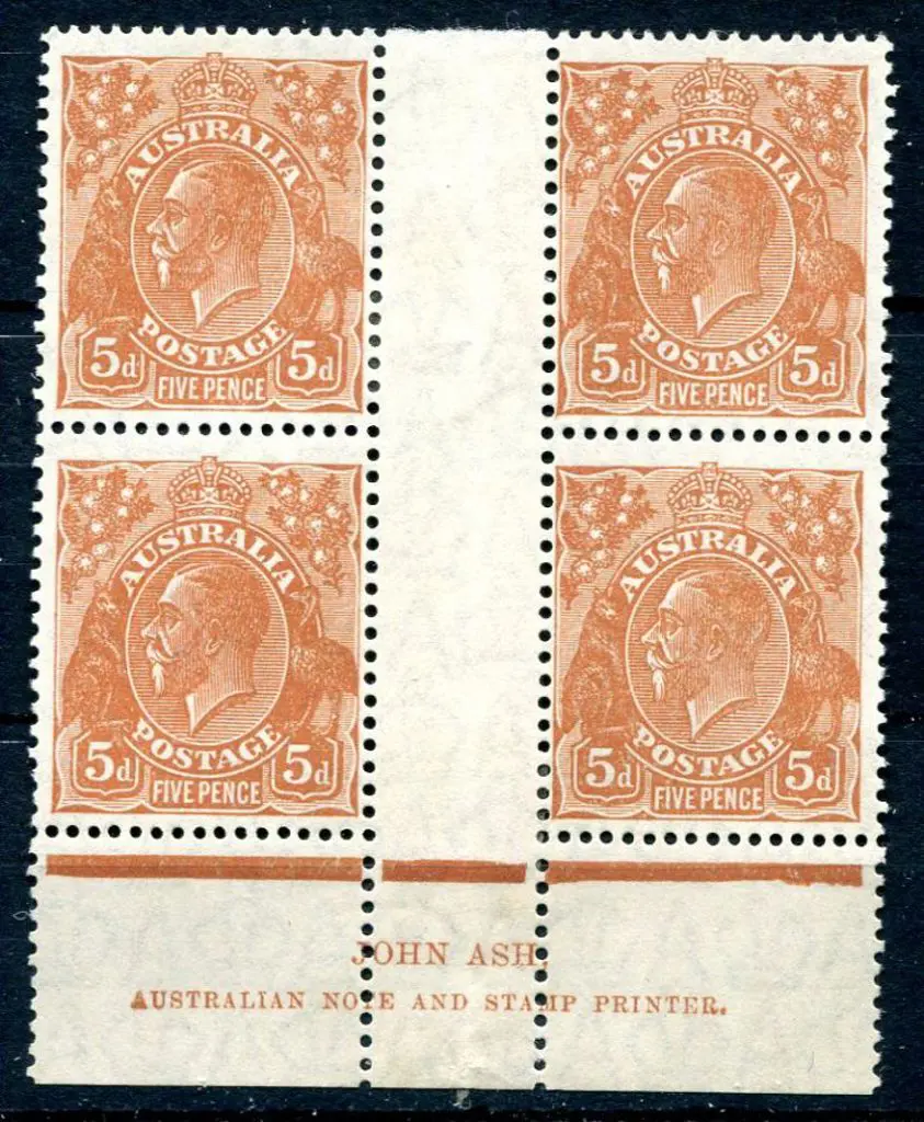 1926-30 Small Multiple Watermark Perf. 5d ... Image 1++