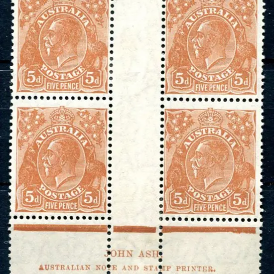 1926-30 Small Multiple Watermark Perf. 5d ...