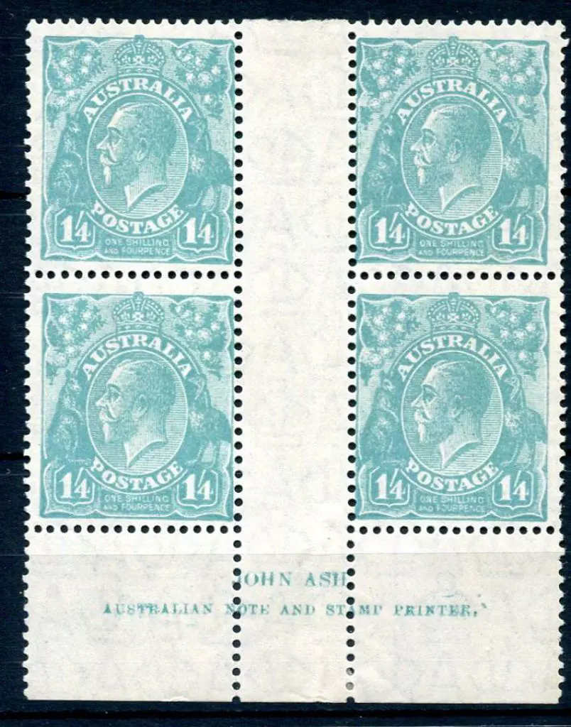 1926-30 Small Multiple Watermark Perf. 1/4d ... Image 1++