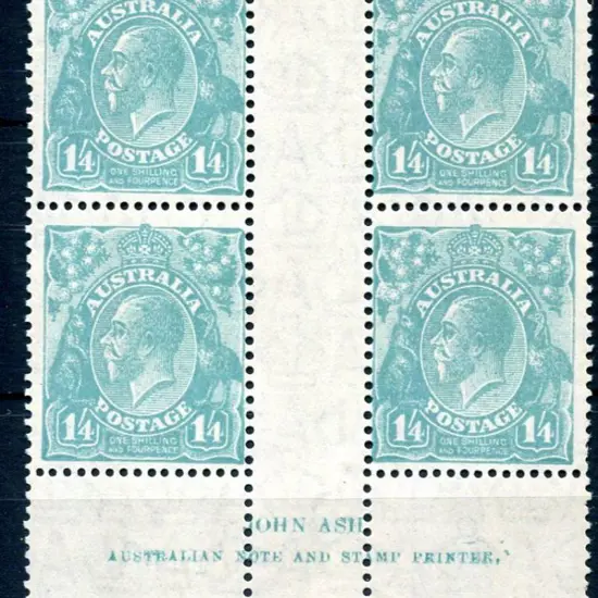 1926-30 Small Multiple Watermark Perf. 1/4d ...