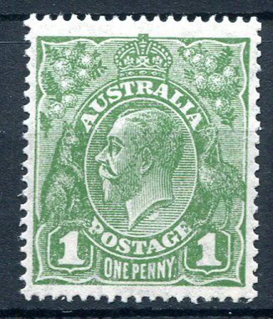 1926-30 Small Multiple Watermark Perf. 1d green ... Image 1++