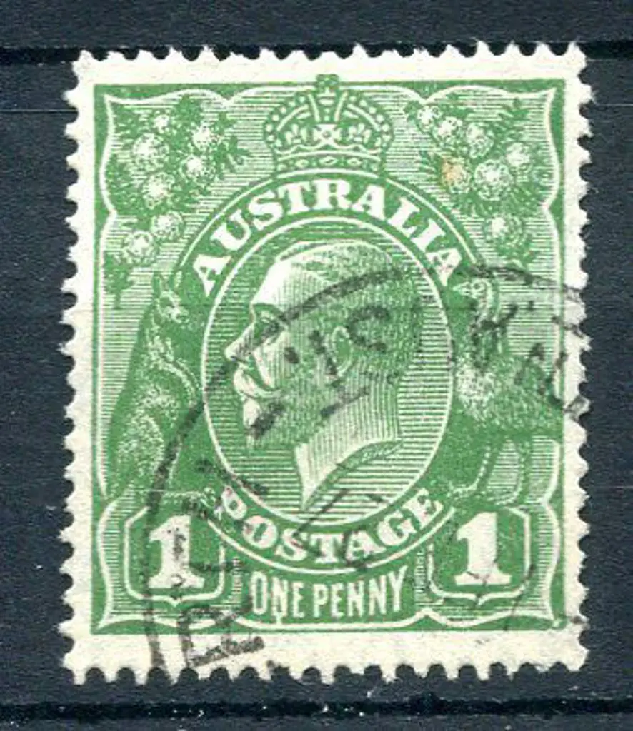 1926-30 Small Multiple Watermark Perf. 1d green ... Image 1++