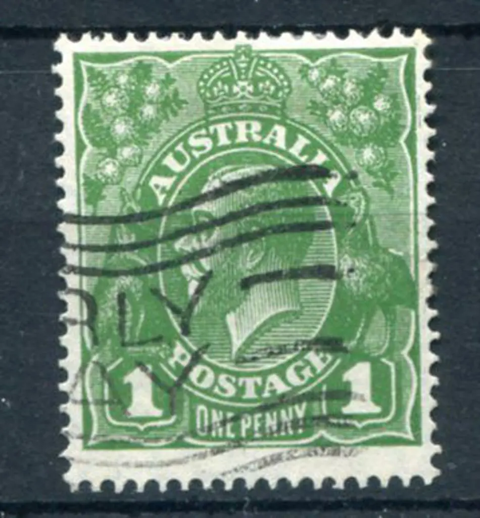 1926-30 Small Multiple Watermark Perf. 1d green ... Image 1++
