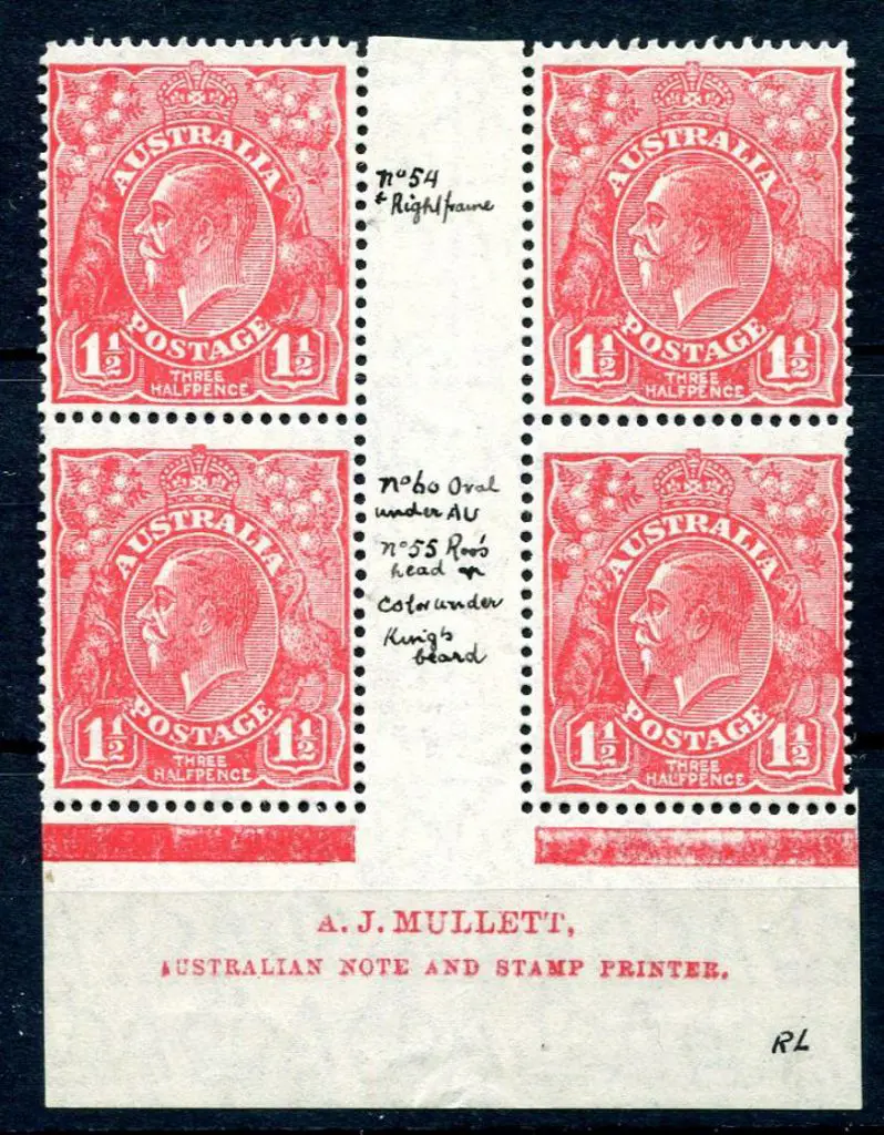 1926-30 Small Multiple Watermark Perf. 1½d ... Image 1++