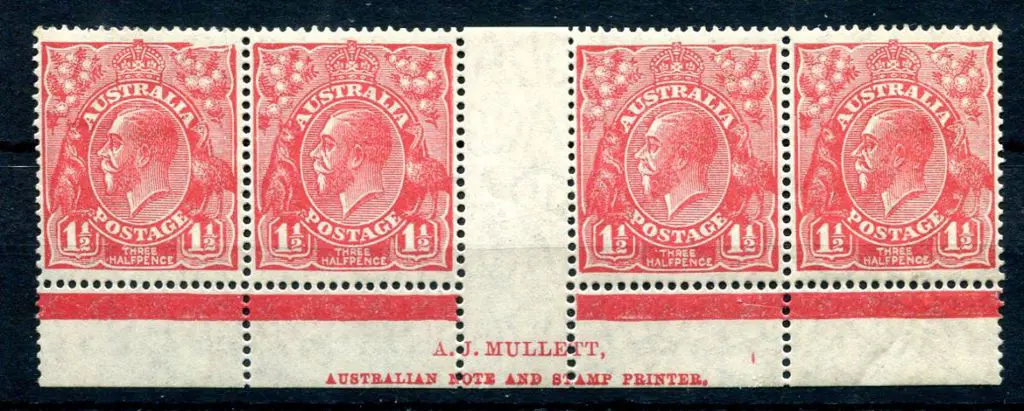 1926-30 Small Multiple Watermark Perf. 1½d ... Image 1++