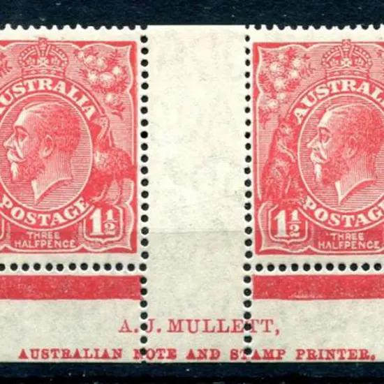 1926-30 Small Multiple Watermark Perf. 1½d ...