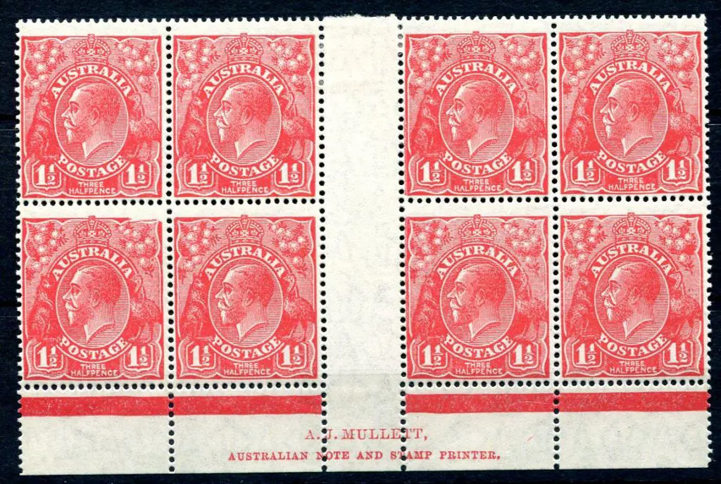 1926-30 Small Multiple Watermark Perf. 1½d red ... Image 1++