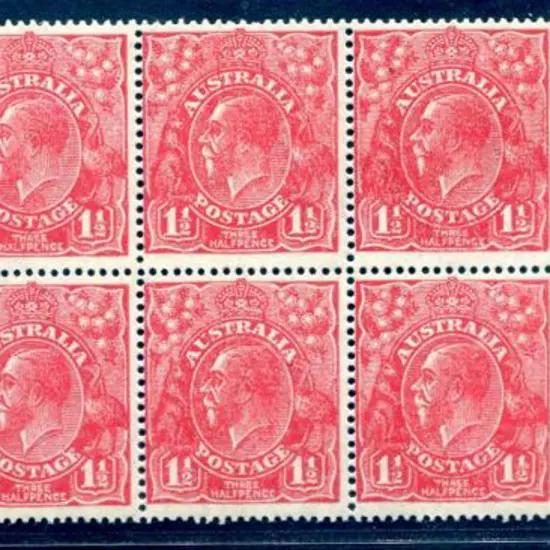 1926-30 Small Multiple Watermark Perf. 1½d red ...