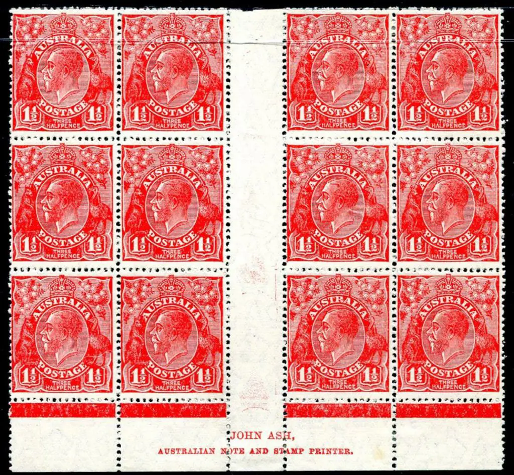 1926-30 Small Multiple Watermark Perf. 1½d golden ... Image 1++