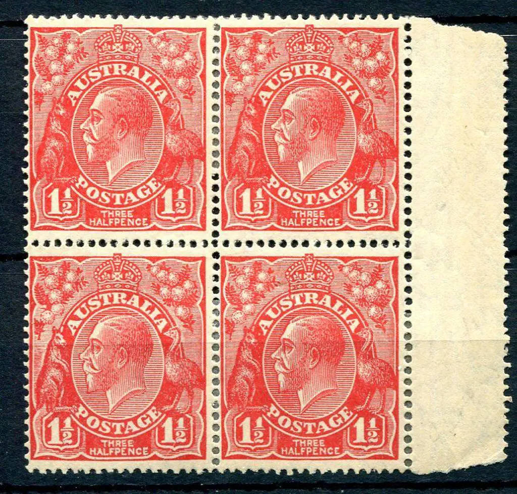 1926-30 Small Multiple Watermark Perf. 1½d golden ... Image 1++