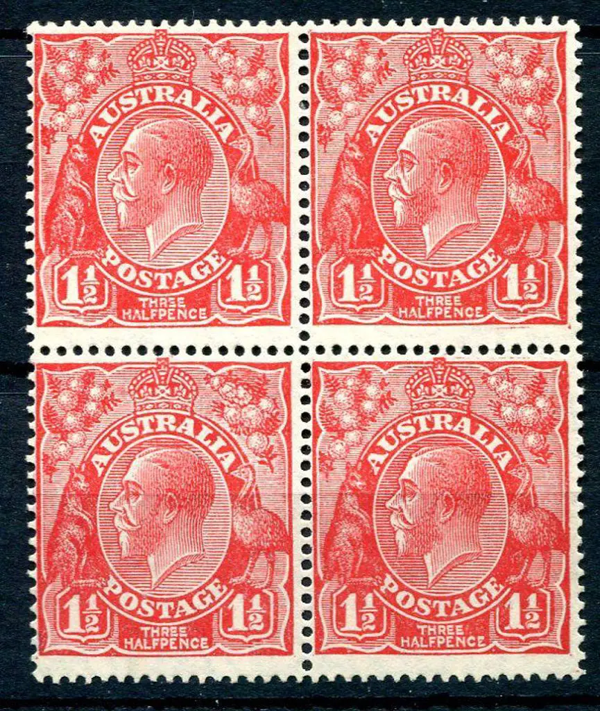 1926-30 Small Multiple Watermark Perf. 1½d golden ... Image 1++
