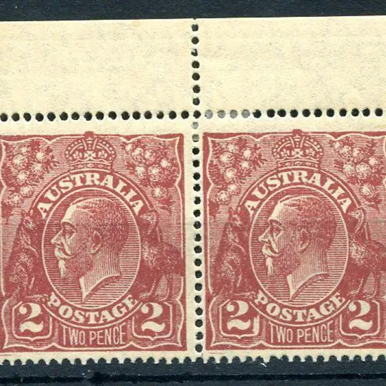 1926-30 Small Multiple Watermark Perf. 2d red ...