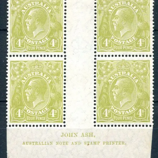 1926-30 Small Multiple Watermark Perf. 4d ...