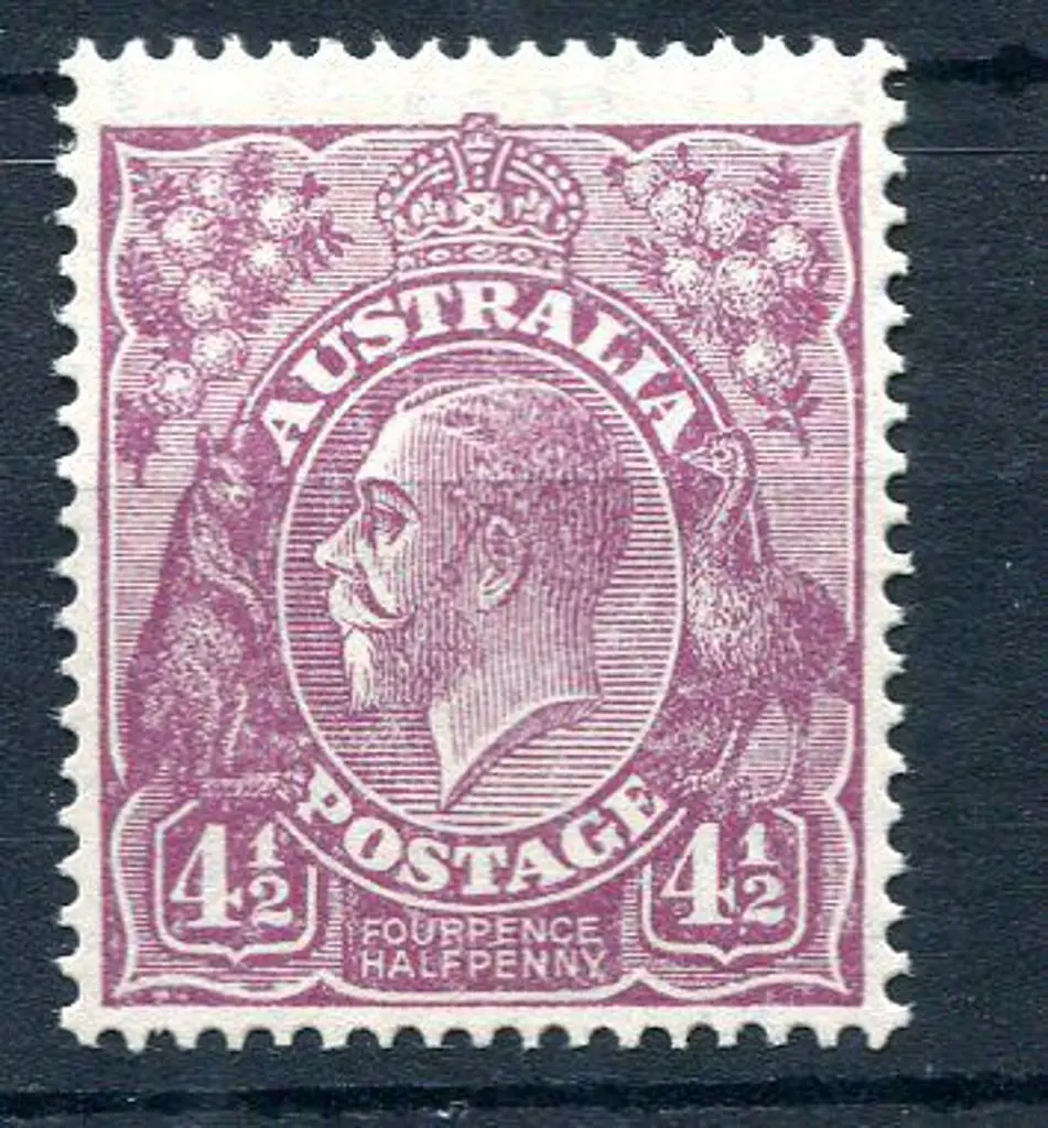 1926-30 Small Multiple Watermark Perf. 4½d violet ... Image 1++