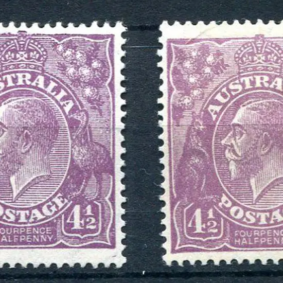 1926-30 Small Multiple Watermark Perf. 4½d violet ...