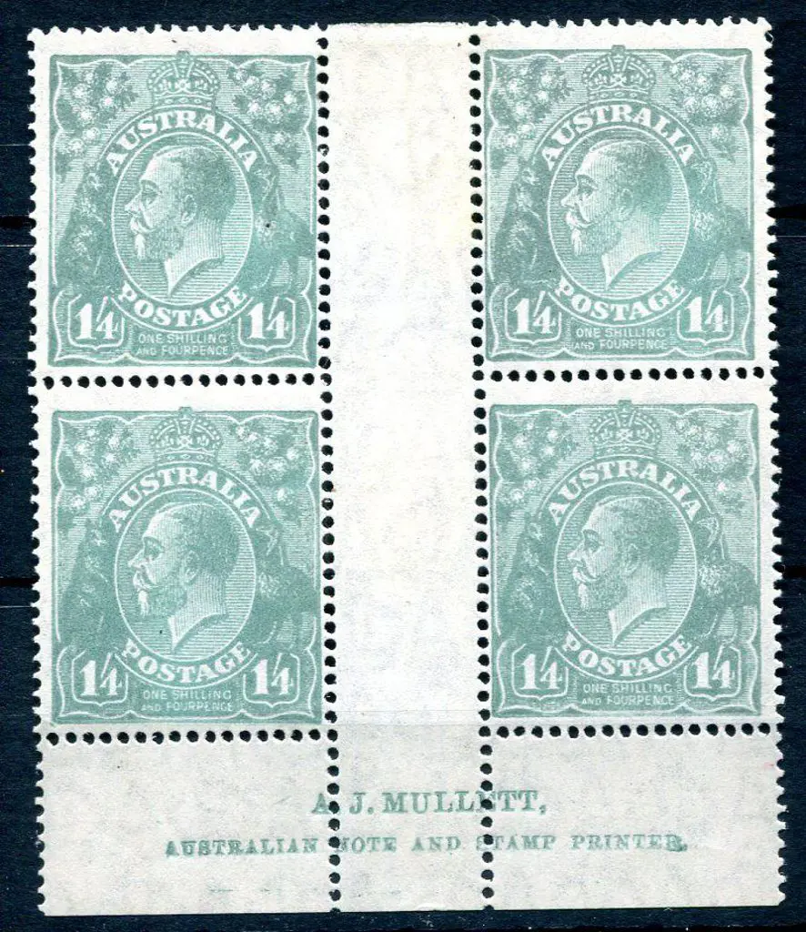 1926-30 Small Multiple Watermark Perf. 1/4d ... Image 1++