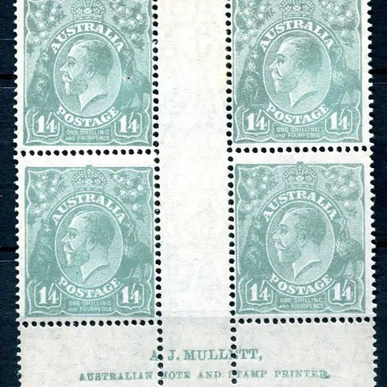 1926-30 Small Multiple Watermark Perf. 1/4d ...