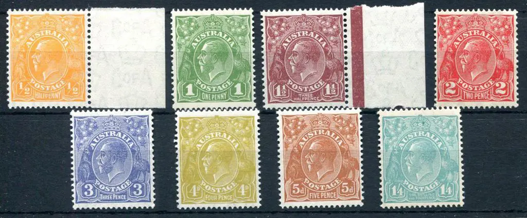 1931-36 CofA Watermark ½d to 1/4d complete set of ... Image 1++