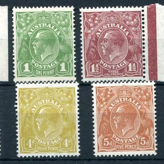 1931-36 CofA Watermark ½d to 1/4d complete set of ...