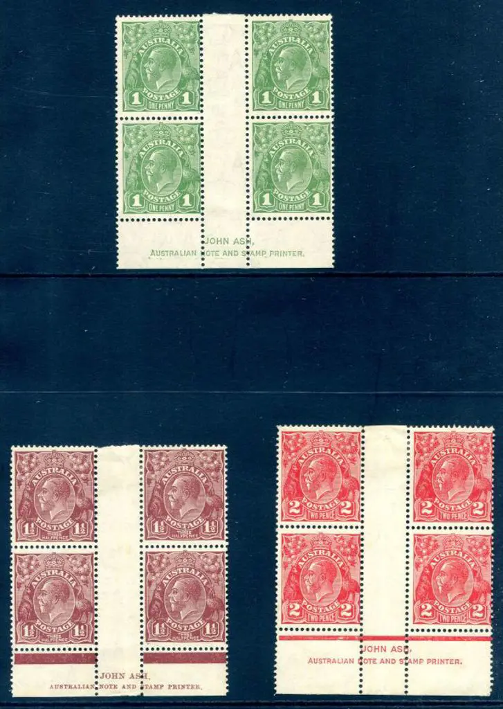 1931-36 CofA Watermark 1d green sans-serif John ... Image 1++