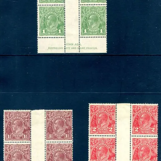 1931-36 CofA Watermark 1d green sans-serif John ...