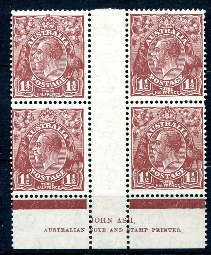 1931-36 CofA Watermark 1½d red-brown as above but ... Image 1++