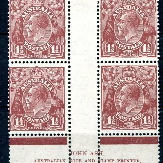 1931-36 CofA Watermark 1½d red-brown as above but ...