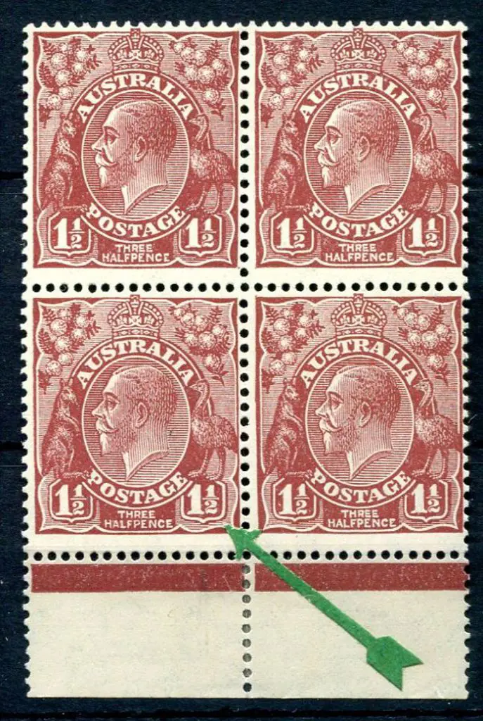 1931-36 CofA Watermark 1½d red-brown in lower ... Image 1++
