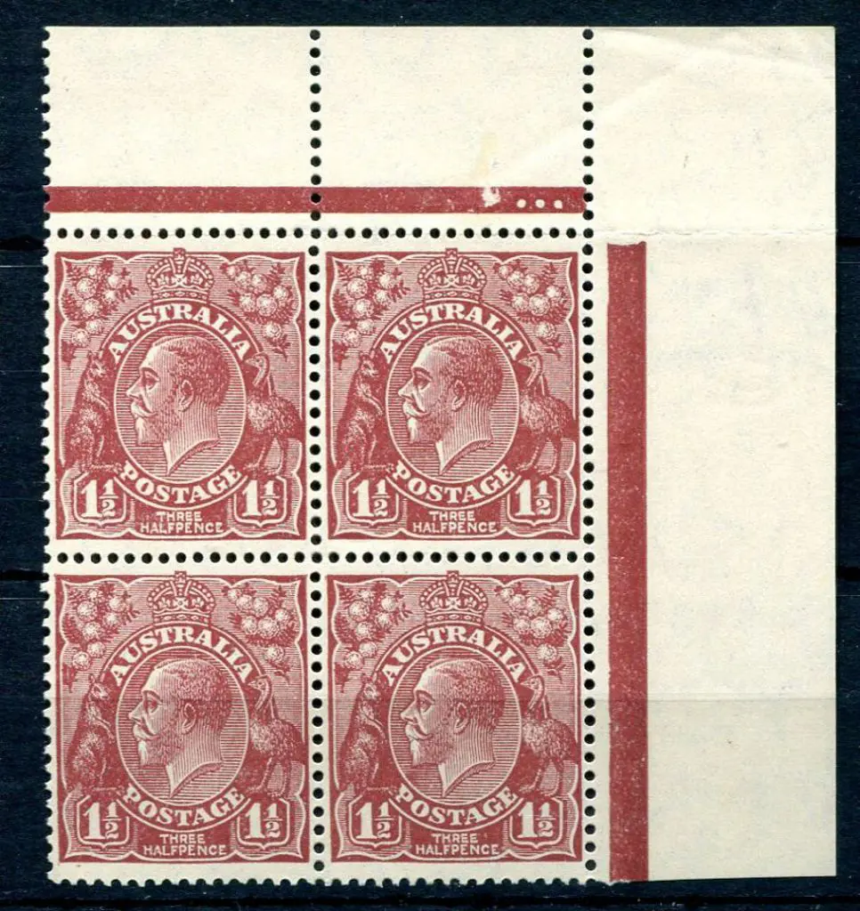 1931-36 CofA Watermark 1½d red-brown Plate 3 dot ... Image 1++