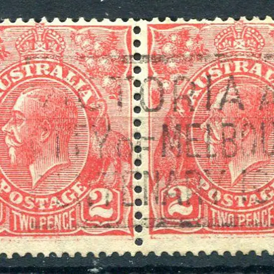 1931-36 CofA Watermark 2d pale golden-scarlet with ...