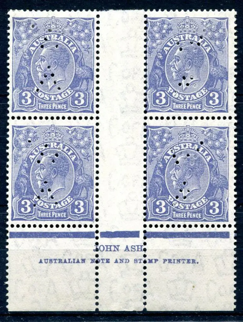 1931-36 CofA Watermark 3d pale blue plate 8 John ... Image 1++