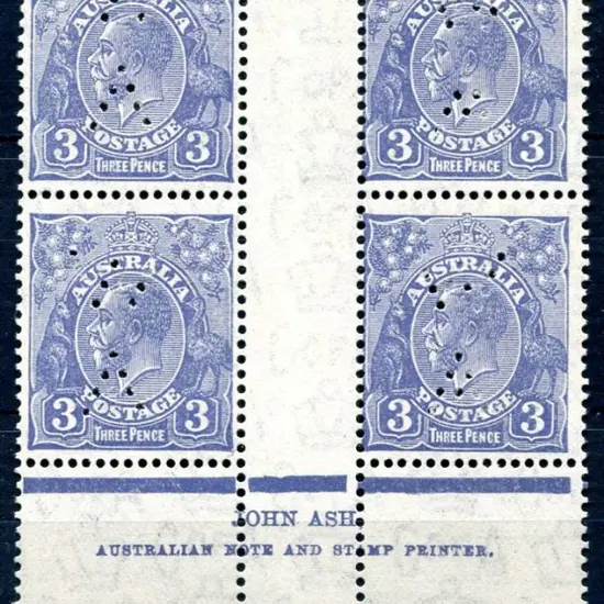 1931-36 CofA Watermark 3d pale blue plate 8 John ...