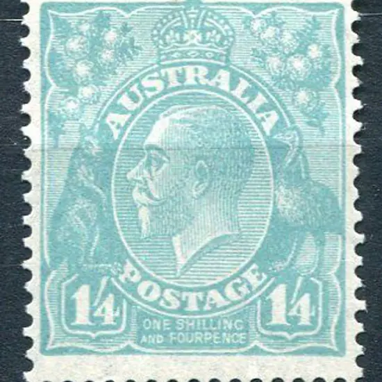 1931-36 CofA Watermark 1/4d greenish-blue. Fresh ...