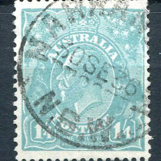 1931-36 CofA Watermark 1/4d turquoise blue with ...