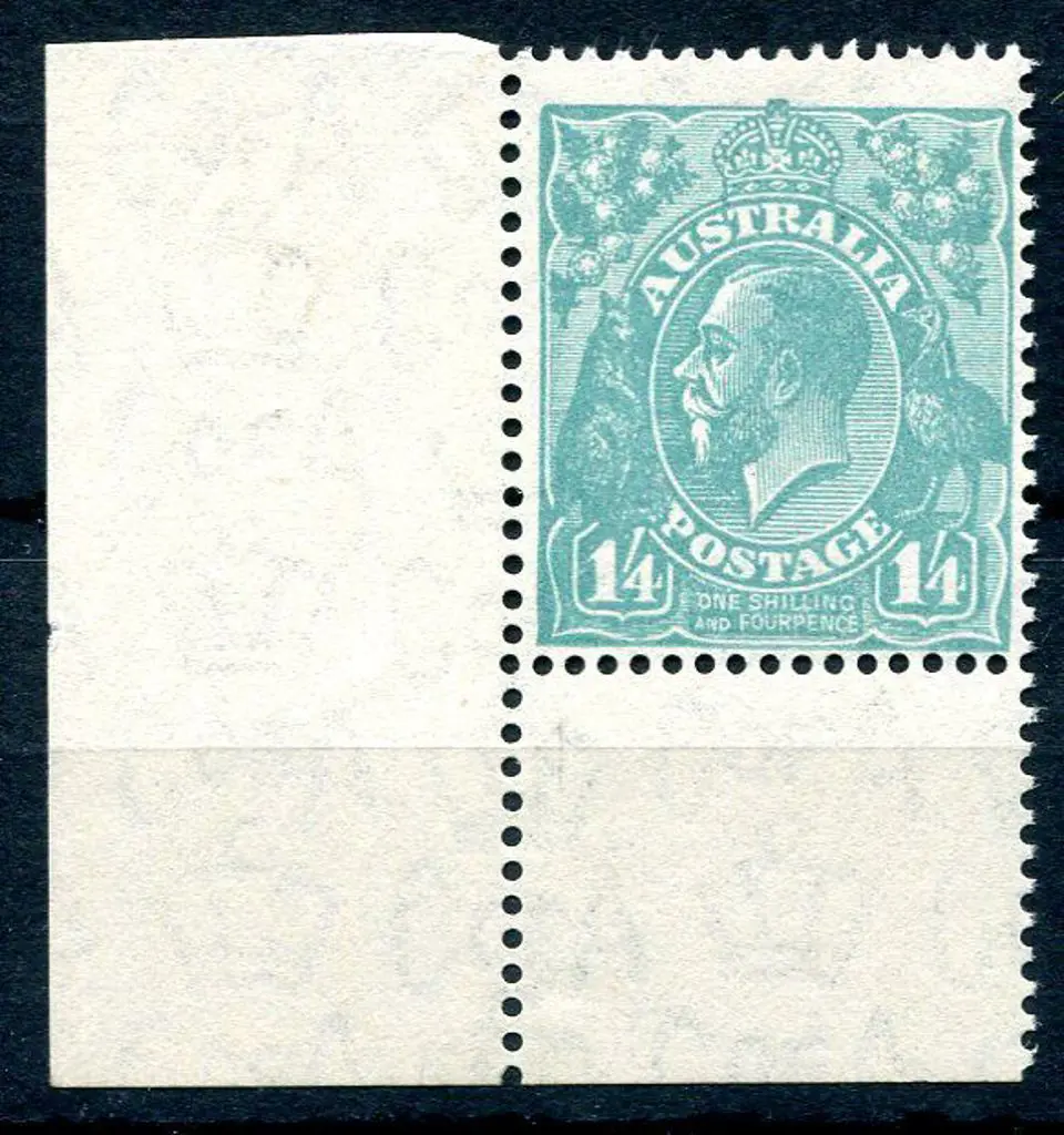 1931-36 CofA Watermark 1/4d turquoise-blue lower ... Image 1++