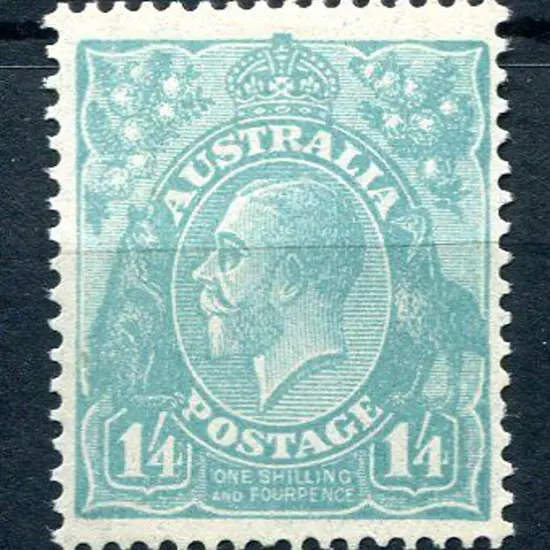1931-36 CofA Watermark 1/4d turquoise-blue. MLH ...
